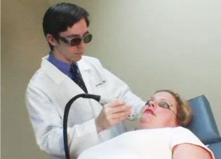 V-beam-laser-demo